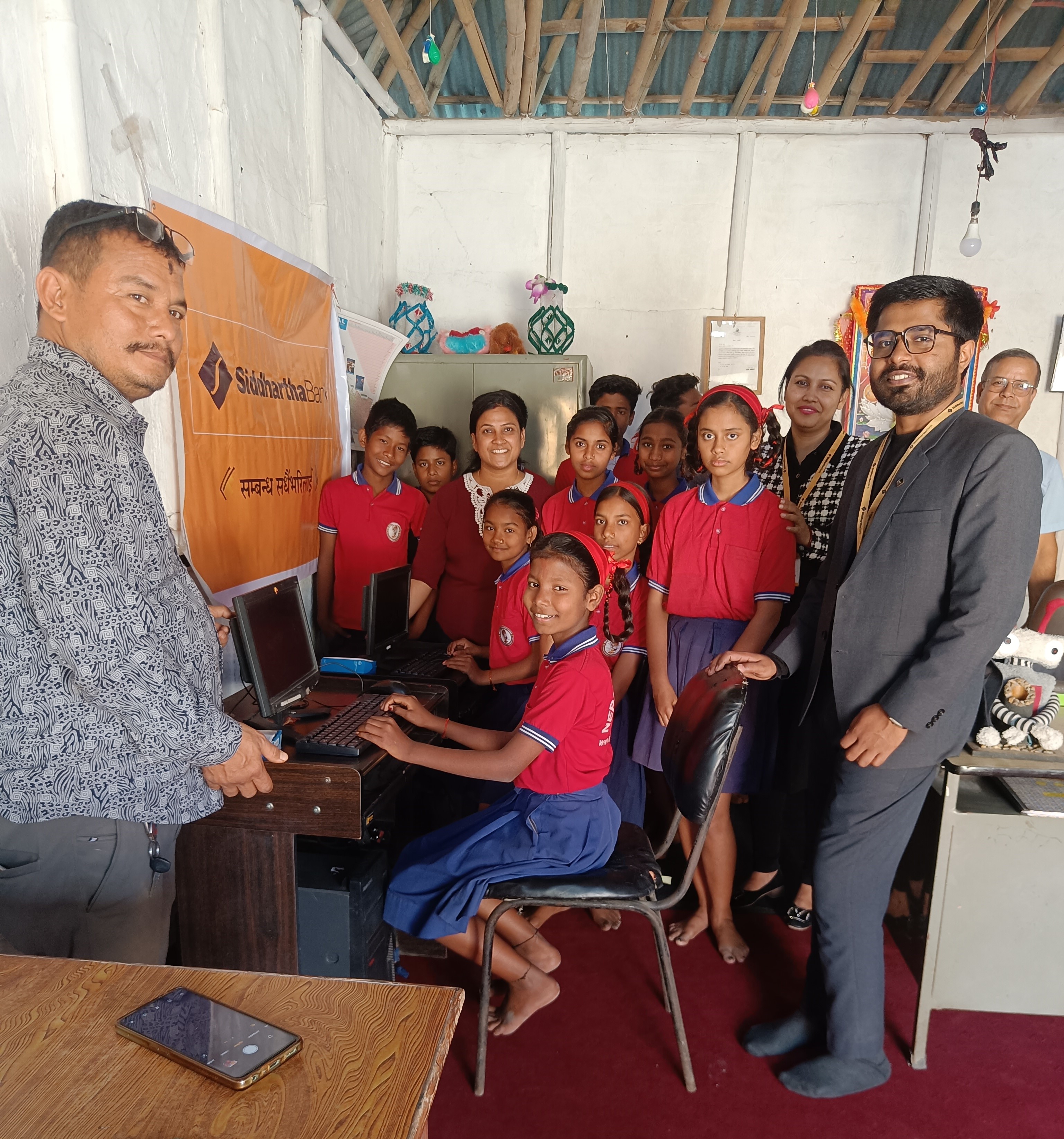 Donation of two sets of working computer to Samata School 