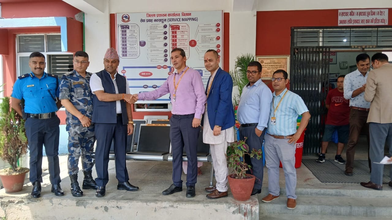 Support  of 12 units of 3 three Seater Visitor Chairs to DAO, Chitwan